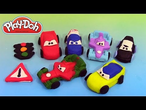 Pâte à modeler Play Doh Disney Pixar Cars 2 Grand Prix Race Mats Circuits
