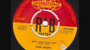 DON'T START CRYING NOW Lyrics - SLIM HARPO | eLyrics.net