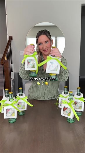 Party favor idea🍋‍🟩Supplies in my amazon & free printable in my bio🍋🍸This would be perfect for a birthday party, wedding favor, bachelor/bachelorette party - the options are endless! If you’ve never had a ranch water before - its a must🤌🏼Save & send this to someone you want to make these with & follow along for more ideas! • What you need: * topo chico * mini limes * mini tajin bottles * mini tequilla bottles * hanging boxes * ribbon • • #partyfavor #partyideas #partydecor #giftidea #birth