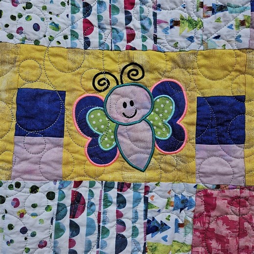 Butterfly Garden Lane – Handmade Baby Girl Quilt (30x38) - Etsy
