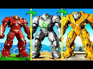 FRANKLIN Became GOD HULKBUSTER to SAVE LOS SANTOS From EVIL MONSTERS in GTA 5 (GTA 5 BILLIONAIRE )