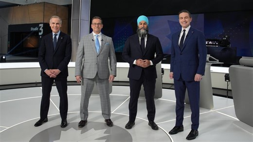 FULL DEBATE: Federal leaders face off in 1st leadership debate (French with English translation)