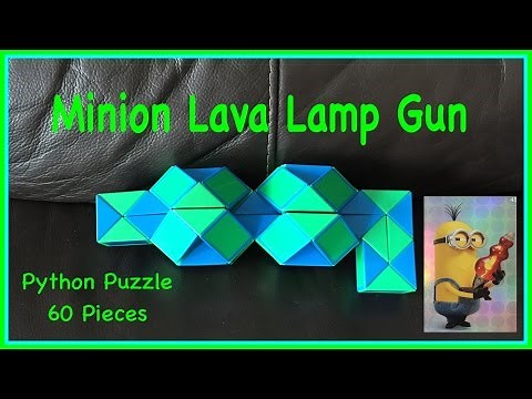 Smiggle Python Puzzle or Rubik's Twist 60 Tutorial: How to Make a Minion Lava Lamp Gun