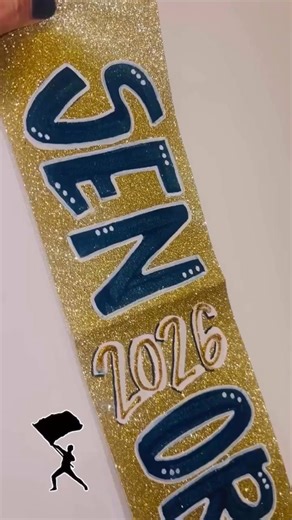 ✨ Senior night Color Guard sash ✨ An extra special touch for an extra special night 🎓💙💛 | Cornerstone Creations