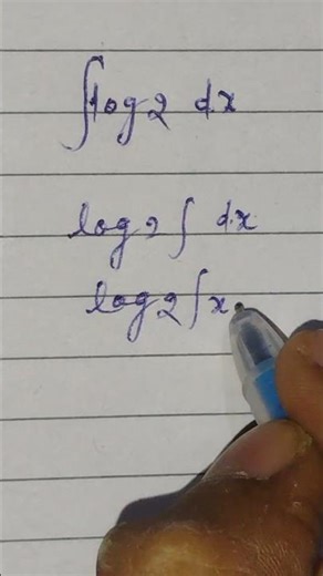 👉 “∫ log 2 dx in 10 sec 🔥 #shorts” by md Imran