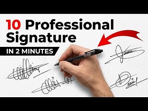 ✅ 10 Professional Signature Styles You Can Learn in 2 Minutes | No Voice - Complete Guide 2026