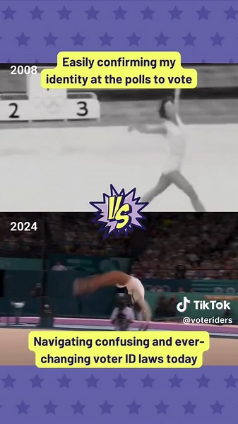 We shouldn’t have to jump through hoops to vote. #vote #votetiktok #voterid #votersuppression #election #olympics #gymnastics