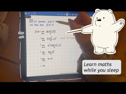 ASMR Differentiation | Learn Maths in Your Sleep 🧠⏾