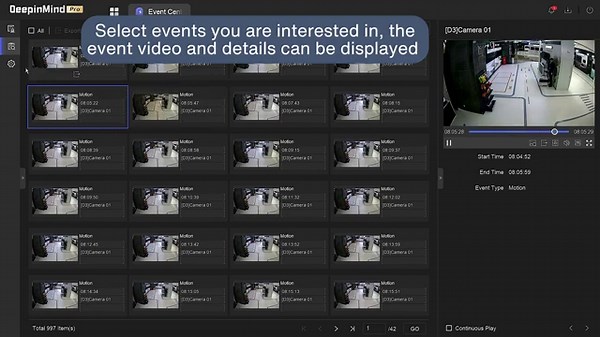 NVR 5.0 centralized management of Event Center