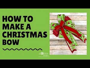 How to Make a Christmas Bow / How to Use EZ Bow Maker / DIY Christmas Bow