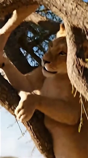 Elephant vs. Lions: The Ultimate Tree Takedown! 🐘🦁