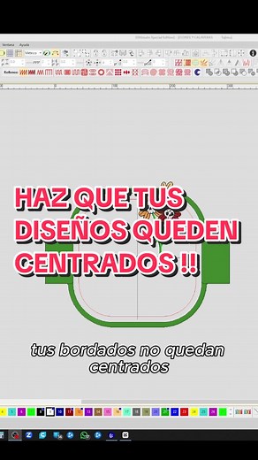 Centrar díseño en el Aro de Bordado #wilcom #wilcomembroidery #wilcomembroiderystudio #AprendeWilcom