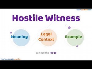 Hostile Witness Meaning Legal Context & Example Legal Terms Simplified @LawMint