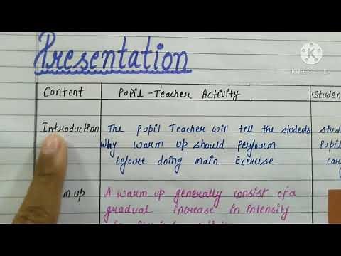 integrated lesson plan-3 of physical education (warm up exercise)