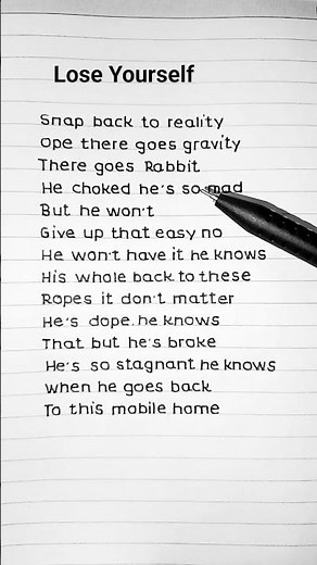Lose Yourself - Eminem (Lyrics)