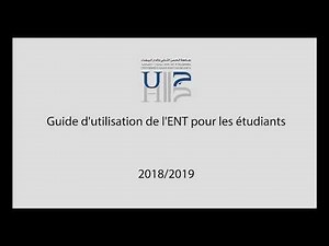 Guide d'utilisation de l'ENT pour les étudiants 2018/2019