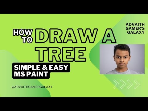 Easy Tree Drawing Tutorial in MS Paint | Step-by-Step Guide