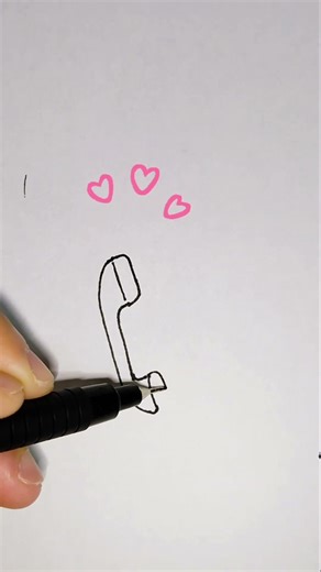 Call me 📞🥹 How Draw a Phone So Easy ! #easydrawing