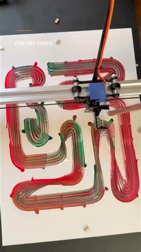 Where Plotter Meets Paint | Abstract Process in Motion