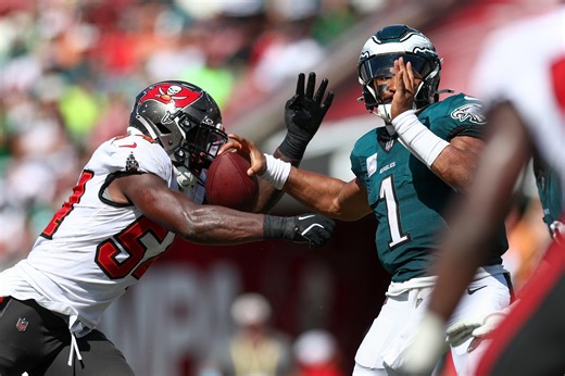 What channel is Buccaneers vs Eagles game on TV today? Start time, NFL schedule, streaming