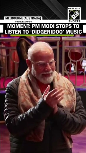 PM Modi Pauses for Didgeridoo Performance During Australia Visit