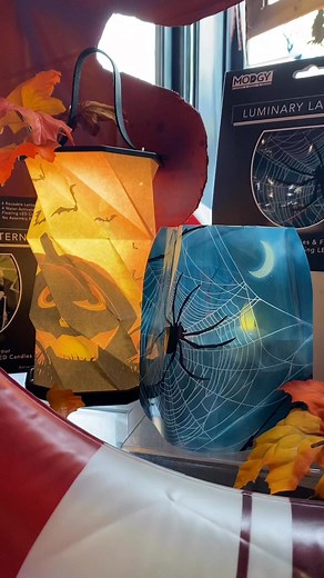 Happy Monday! Come find your last minute Halloween luminaries and decor on sale now at Hubbub! 50% off Halloween Decor #spookyseason #luminary #halloween #halloweendecor #shoplocal #lanterns #trickortreat | Hubbub