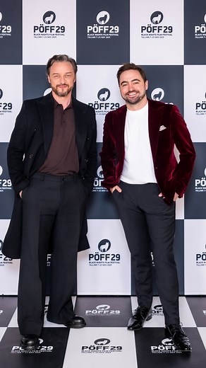 🐺A Moment to Remember James McAvoy and Danny Page on the 29th PÖFF black carpet for California Schemin’ ! It was an eventful day: the press conference, Black Carpet, screening and afterparty🐾🖤 🎟️ Don’t miss the second screening 📅Saturday, November 15 | 19:00 📍Tallinn, Apollo Kino Solaris. It was an absolute honor to have these incredible talents with us - an unforgettable night ✨ #PÖFF29 | PÖFF | Tallinn Black Nights Film Festival