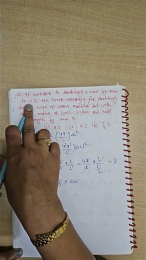 physics numerical on Mechanical Properties of Solids || #neet #viralshorts #trending #shorts 🔥🔥🔥