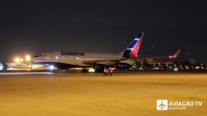 10K views · 242 reactions | Cubana Ilyushin IL-96-300 (matrícula CU-T1250) com o Presidente de Cuba e comitiva em escala técnica no Aeroporto de Lisboa | Aviação TV | Facebook
