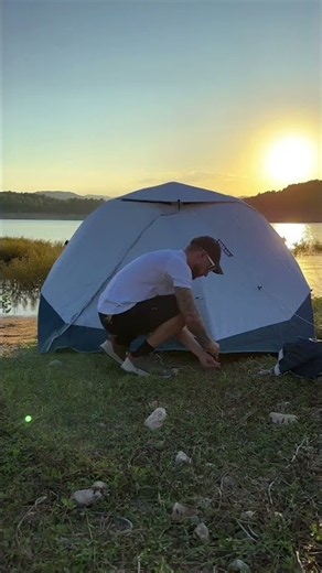 Two seconds to set up you next trip camp and enjoy 🏕️ #camping #quechua #tent #travel