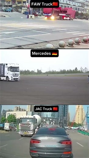 Heavy Truck Brake Test : Faw Vs Volvo Vs Mercedes