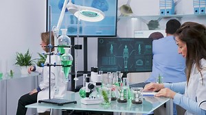 Woman mixing chemicals - Free Stock Video