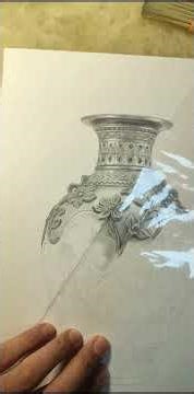 drawing a vase #graphitepencildrawing