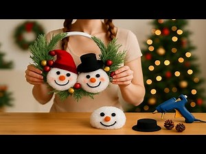 SO EASY! I MADE 10 SNOWMAN WREATHS A DAY AND SOLD THEM ALL! Amazing Christmas DIY