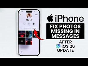 Photos Missing in Messages after iOS 26 Update (FIXED)