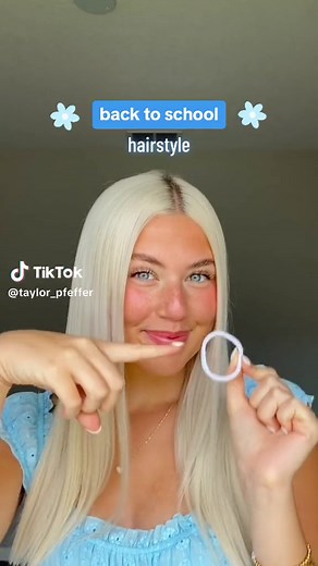 back to school hairstyle!!✨🦋 easy slick back voluminous ponytail🤭🎀 I saw @Emilie do this hairstyle & I wanted to try!! It’s sooooo cute✨ #taylorxhairstyles #schoolhairstyle #schoolhair #hairstyles #backtoschool #easyhairstyles #hairinspo #school