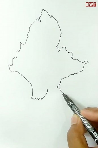 Myanmar Map Drawing #howtodraw