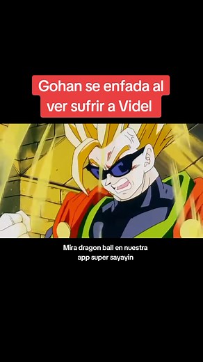Gohan se enfada al ver sufrir a Videl | Dragon Ball Z Saga Majin Buu