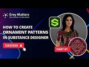 How to Create Stunning Fabric Patterns in Substance Designer | Ornament Patterns | Part-1