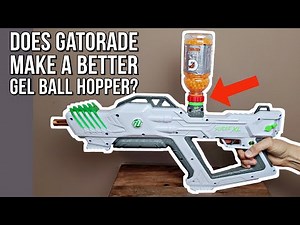 How To Use GATORADE BOTTLE on GEL BLASTER (3D Printed Hopper Adapter for 12oz Gatorade)