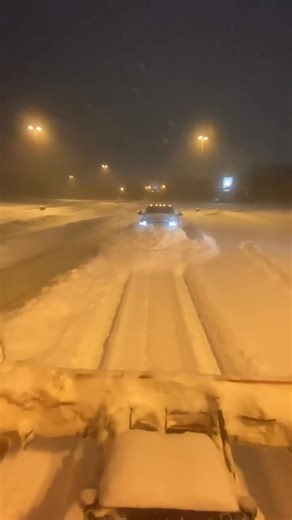 12 foot snow pusher on a pickup. | Stanley "Dirt Monkey" Genadek