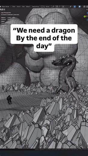 Liam Halsey | 3 hour dragon sculpt! Fully rigged and textured. Really happy with how it turned out! . . . #blender #3danimation | Instagram