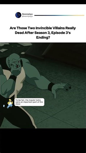 Are mauler twins really gone, because I really enjoyed their time on invincible #invincible