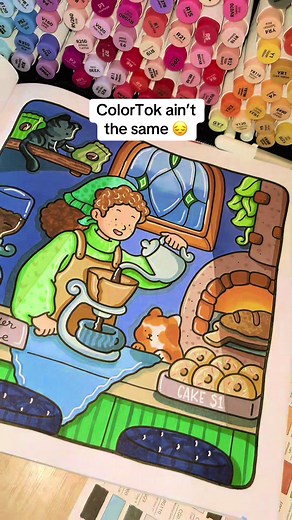 Something has seriously changed with the Tik tok coloring community 😢 #colouring #coloring #coloringbook #coloringpages #fyp