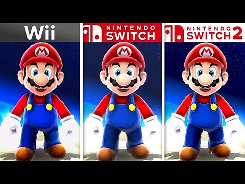 Super Mario Galaxy | Wii vs Switch vs Switch 2 | 4K Full Graphics Comparison