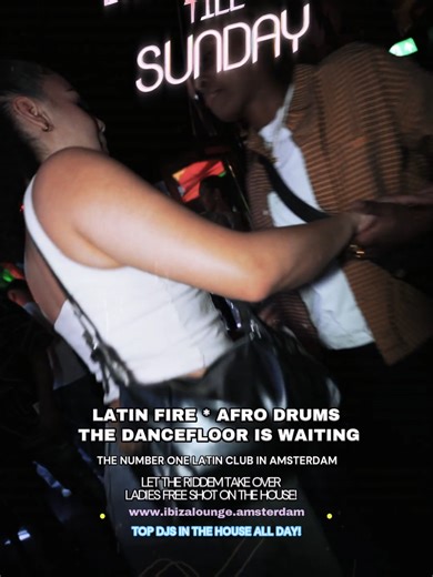 Is Afro Night Sunday toninght. Get your outfit ready 22:00 till 04:00 Ladies free shots! #fyp #viral #sunday #party #ibizalounge #afroparty #nightclub #amsterdam #weekend #tonight