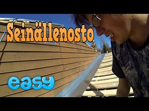 Konesaumakaton asennus - Seinällenosto