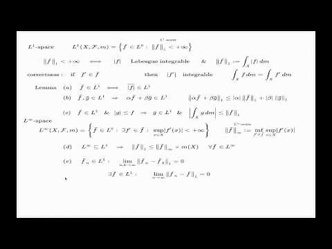 The space L1 and the space L infinity