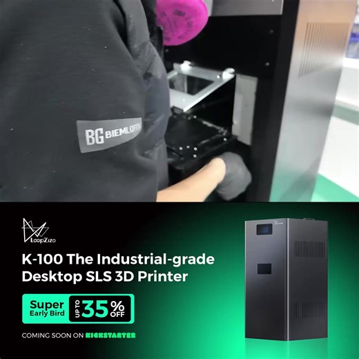 Make It Yours – Your SLS Printer, Your Rules! Pay $49 Now, Save Up to $3000  What once cost $100,000+  now fits on your desk  – meet Loopzizo K-100 desktop SLS printer ⚡. | Loopzizo K-100 SLS 3D Printer | Facebook