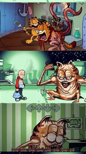 Epic Showdown: FNF Garfield Takes on One Punch Man v2 - Friday Night Funkin' Mobile #garfield #on...